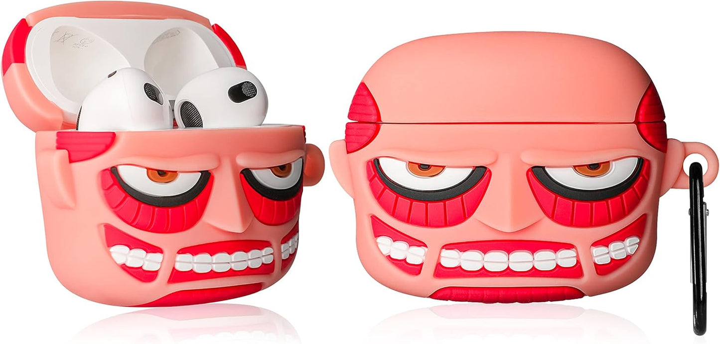 for Airpods 3 3Rd Generation Case Cute 3D Lovely Unique Cartoon for Airpod 3 Silicone Cover Fun Funny Cool Design Fashion Cases for Boys Girls Kids Teen for Air Pods 3 (2021) (PK Giant)